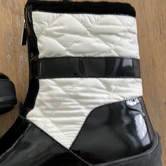 Aquatalia By Marvin K. Kali Patent Leather Boot Black Women Size 9 - Picture 2 of 10